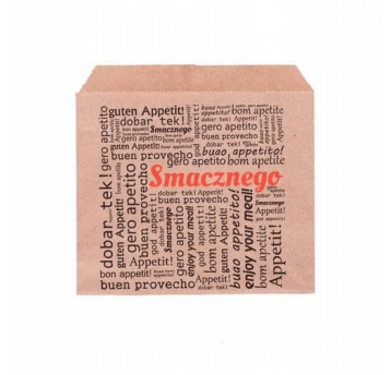 Hamburger PE brąz 17,5x17cm SMACZNEGO 200szt /10