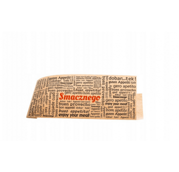 Hot-dog PE brąz 8,5x21,5cm SMACZNEGO 200szt /10