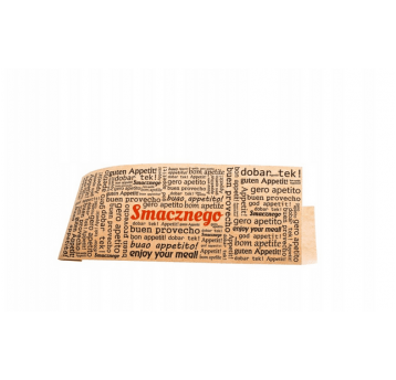 Hot-dog PE brąz 8,5x21,5cm SMACZNEGO 200szt /10