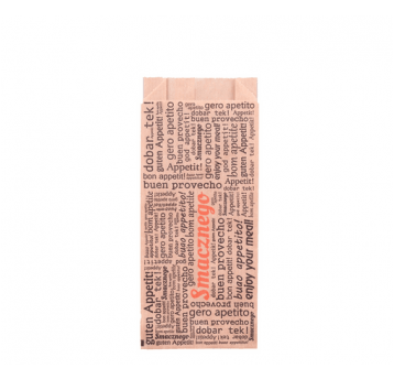 Hot-dog PE brąz francuski 7,5x17cm SMAC 200szt /10