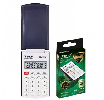 Kalkulator Toor TR-227 12poz z klapką