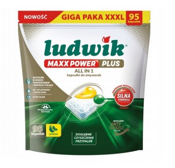 Kapsułki do zmywarki LUDWIK 95szt All in One lemon
