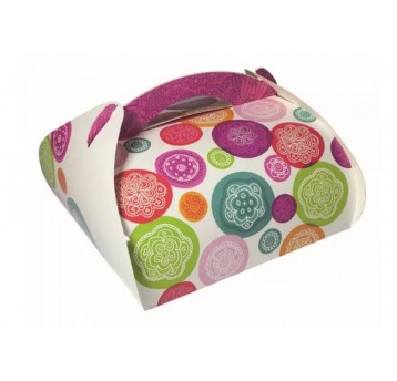 Karton na tort NADRUK 27x27x15 1szt