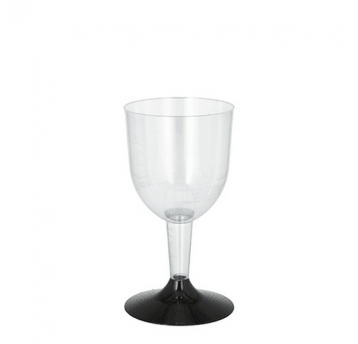 Kieliszek PS 100ml niski 11cm czarna nóżka 20szt