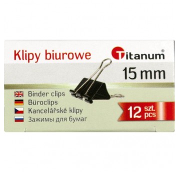 KLIPY 15MM 12szt TITANUM/GRAND