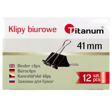 KLIPY 41MM 12szt TITANUM / GRAND