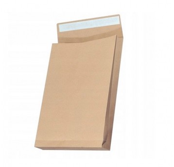 Koperta B4 BRĄZOWA RBD 250x353x38 samokl. 25szt