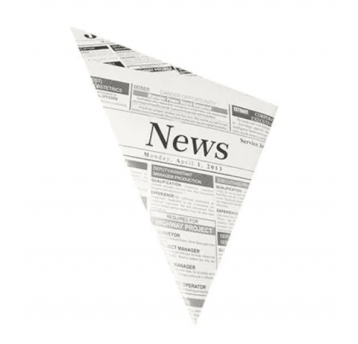 Koperta rożek frytki 125g NEWS 19x19cm 1000szt