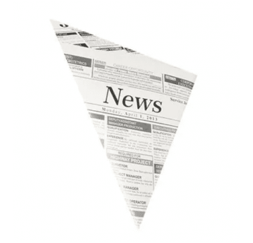 Koperta rożek frytki 125g NEWS 19x19cm 1000szt