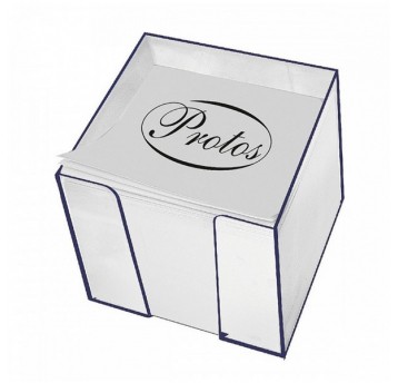 Kostka biurowa 85x85x80mm w kubiku BIAŁA Protos