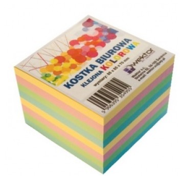 Kostka biurowa Duża 85x85x70 Kolor Klej Wektor