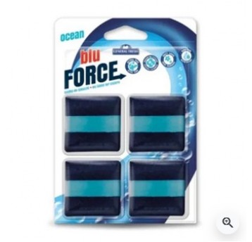 Kostka do spłuczki BLUE FORCE 4szt x 50g MORk /16