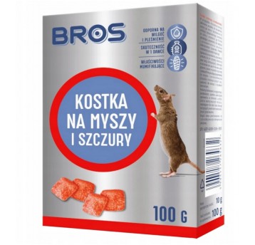 Kostka na myszy i szczury 100g Bros