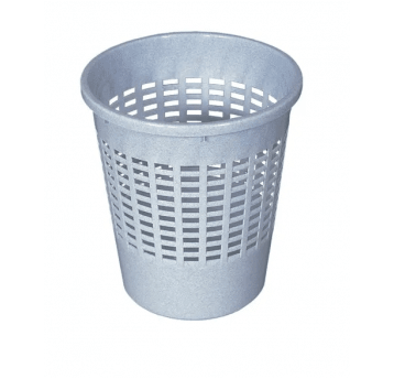 Kosz plastikowy 10L na papier SZARY / GRANIT
