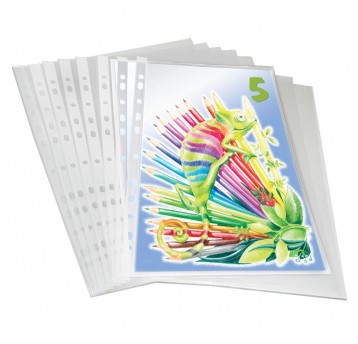 Koszulki A4 krystaliczna 55MIC 100szt TITANUM