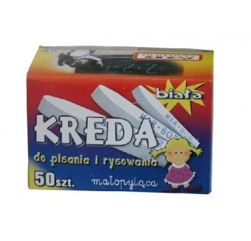 Kreda szkolna MAR-BOR Biała 50szt B4
