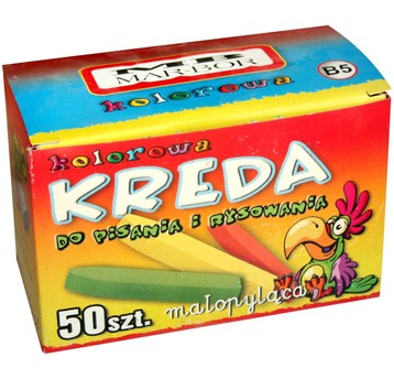 Kreda szkolna MAR-BOR KOLOR 50szt