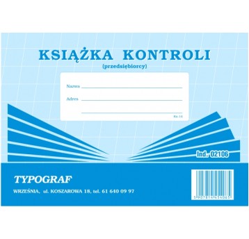 Książka kontroli A5 1szt /5