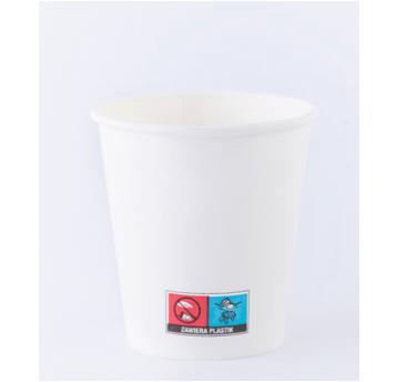 Kubek papierowy 100ml BIAŁY ODRA 50szt/20