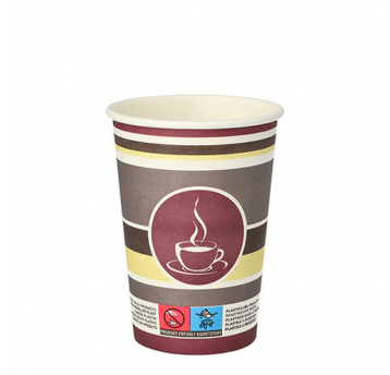 Kubek papierowy 250ml ndr TO GO PASKI 50szt