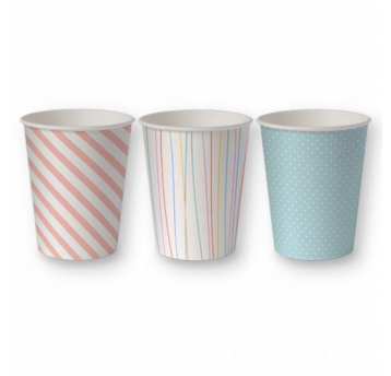 Kubek papierowy 250ml PASTEL MIX 50szt /20