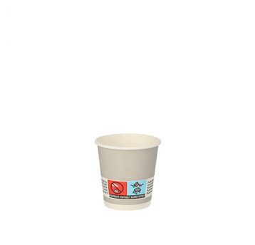 Kubek papierowy 50ml SZARY SHOT 20szt