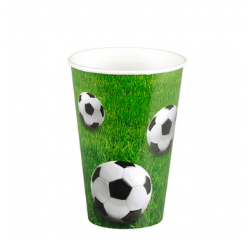 Kubek papierowy P FREE 200ml ndr Football 10szt