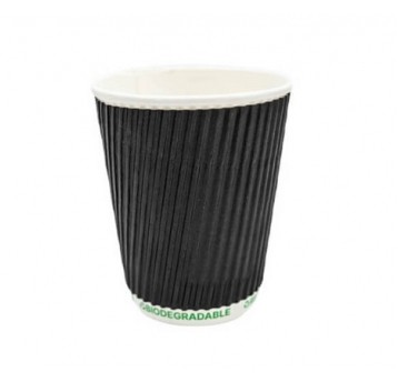 Kubek papierowy P FREE 250ml czarny 3W 25szt