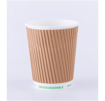 Kubek papierowy P FREE 300ml kraft 3W 25szt