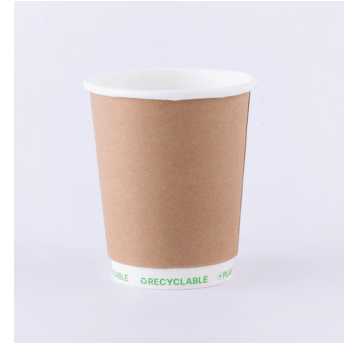 Kubek papierowy P FREE 400ml kraft 2W 25szt