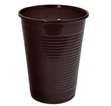 Kubek PP 200ml brązowy / brązowy 100szt /30