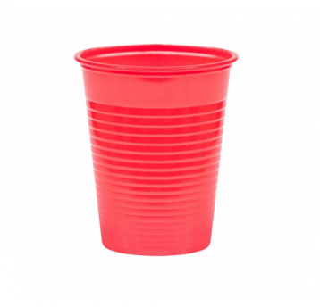Kubek PS 180ml kolor CZERWONY 50szt