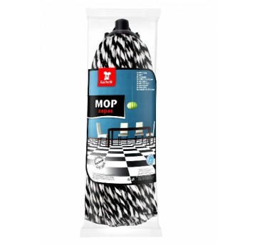 KUCHCIK mop sznurkowy ZEBRA czarno-biały