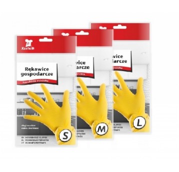KUCHCIK rękawice gospodarcze gumowe L