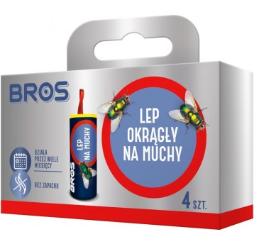 Lep na muchy okrągły 4szt BROS /20