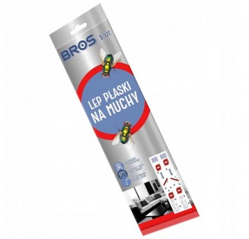 Lep na muchy płaski 5szt BROS /20
