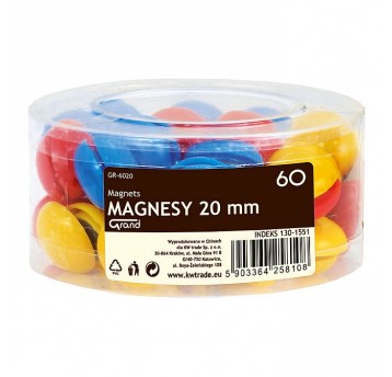 Magnes mix 20mm Grand 60szt