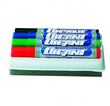 Marke suchościeralnych Gigant 4szt + gąbka