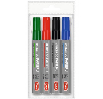 Marker do papieru 4szt Toma Flipchart TO-258
