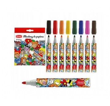 Marker do papieru 8szt Toma Flipchart TO-595