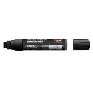 Marker kredowy TOMA 15x8mm Czarny ścięty TO290