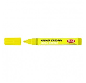 Marker kredowy TOMA 4,45mm ŻÓŁTY okrągła TO292