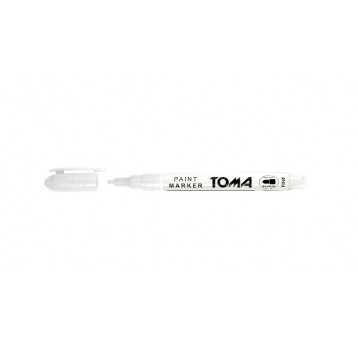 Marker olejowy TOMA 1,5mm BIAŁY okrągła TO-441 /12