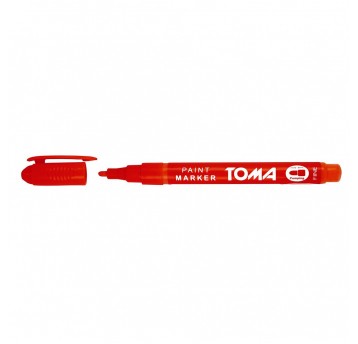 Marker olejowy TOMA 1,5mm CZERWONY okrągła TO-441