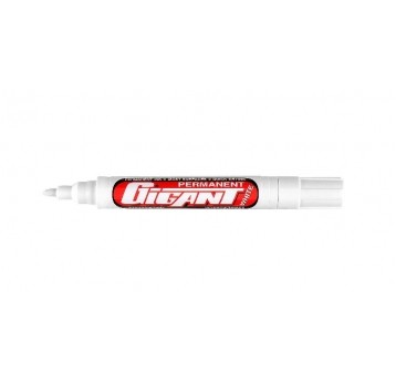 Marker permanentny GIGANT BIAŁY okrągła końcówk/12
