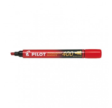 Marker permanentny PILOT ścięty 400 CZERWONY /12