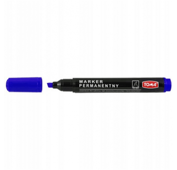 Marker permanentny TOMA NIEBIESKI ścięty TO-201