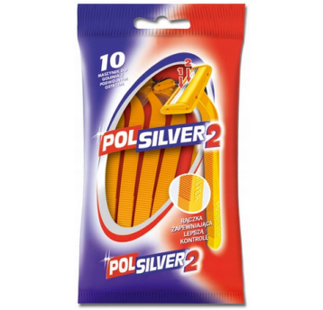 Maszynka jednorazowa POLSILVER 2 OSTRZA 10szt