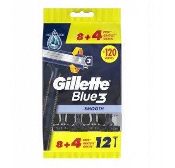 Maszynki GILLETTE Blue SMOOTH 3 8+4szt 12szt
