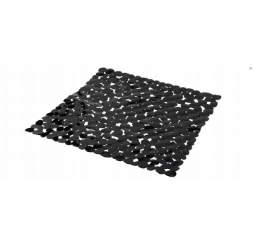 Mata łazienkowa antypoślizgowa PEBBLE czarna